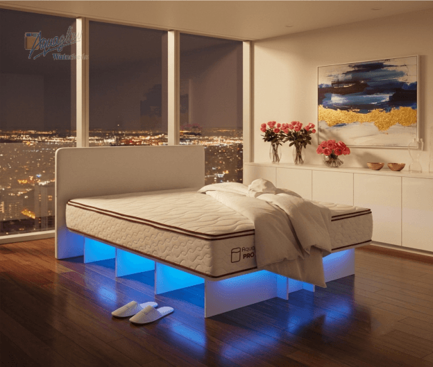 Aqua Pro Space Base Blue Lighting 1 Headboard