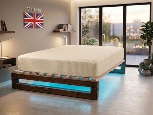 Ivory Oyster Stripped Waterbed Sheet