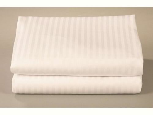 Striped Egyptian cotton waterbed sheets oyster