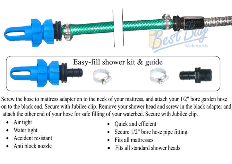 Easy Fill Waterbed Filling Kit From Your Shower 2