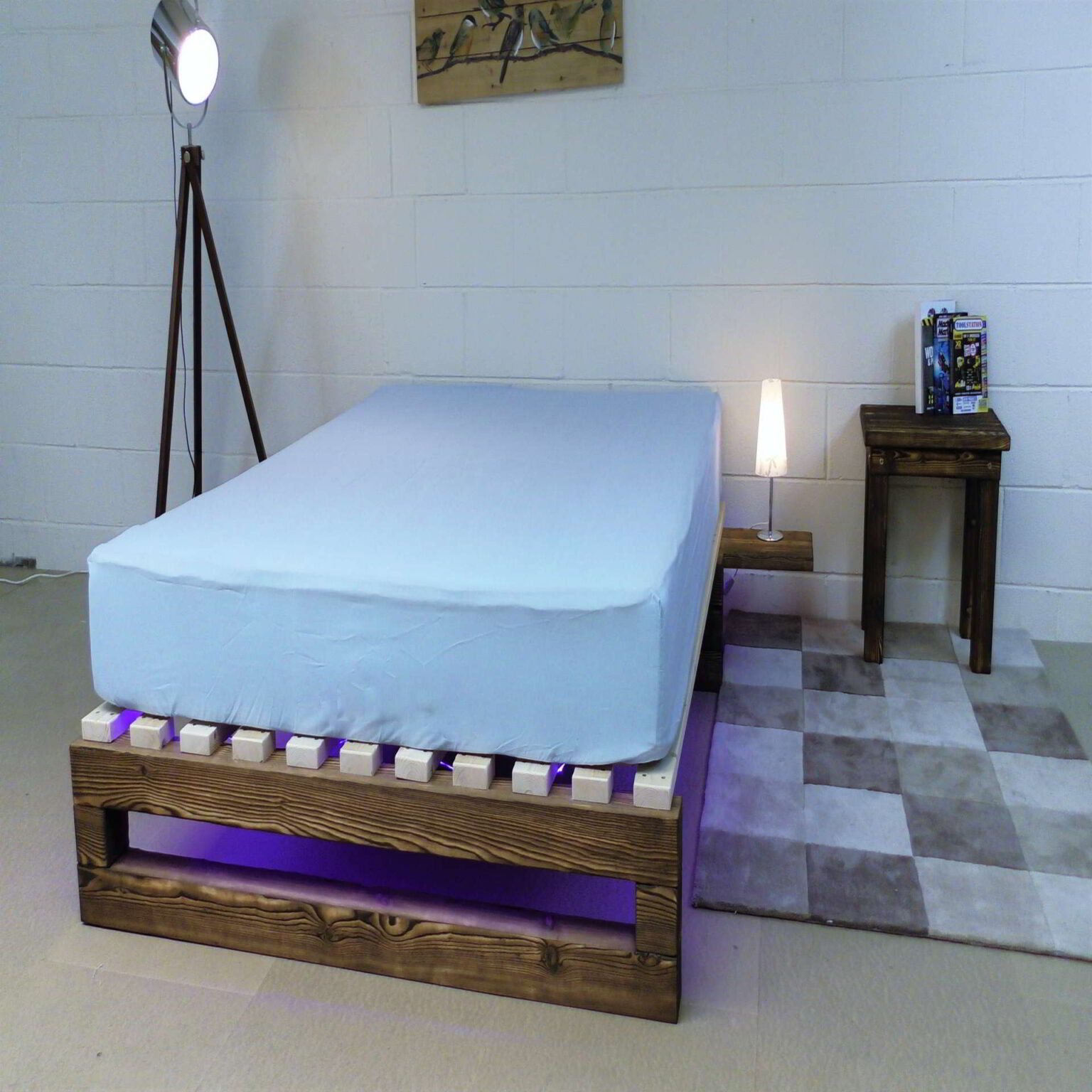 Pale Blue Luxury Fitted Sheets Aquaglow Waterbeds