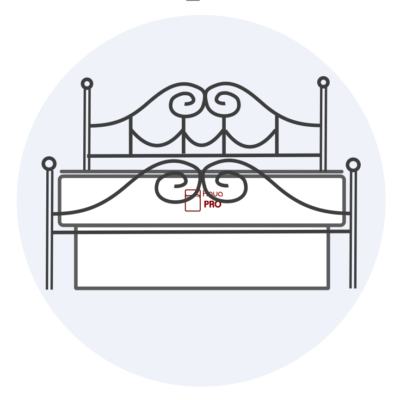 Aqua Pro waterbed Plus a Metal Frame surround.