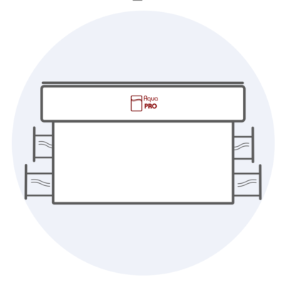 Aqua Pro waterbed With a twelve Drawer Base.
